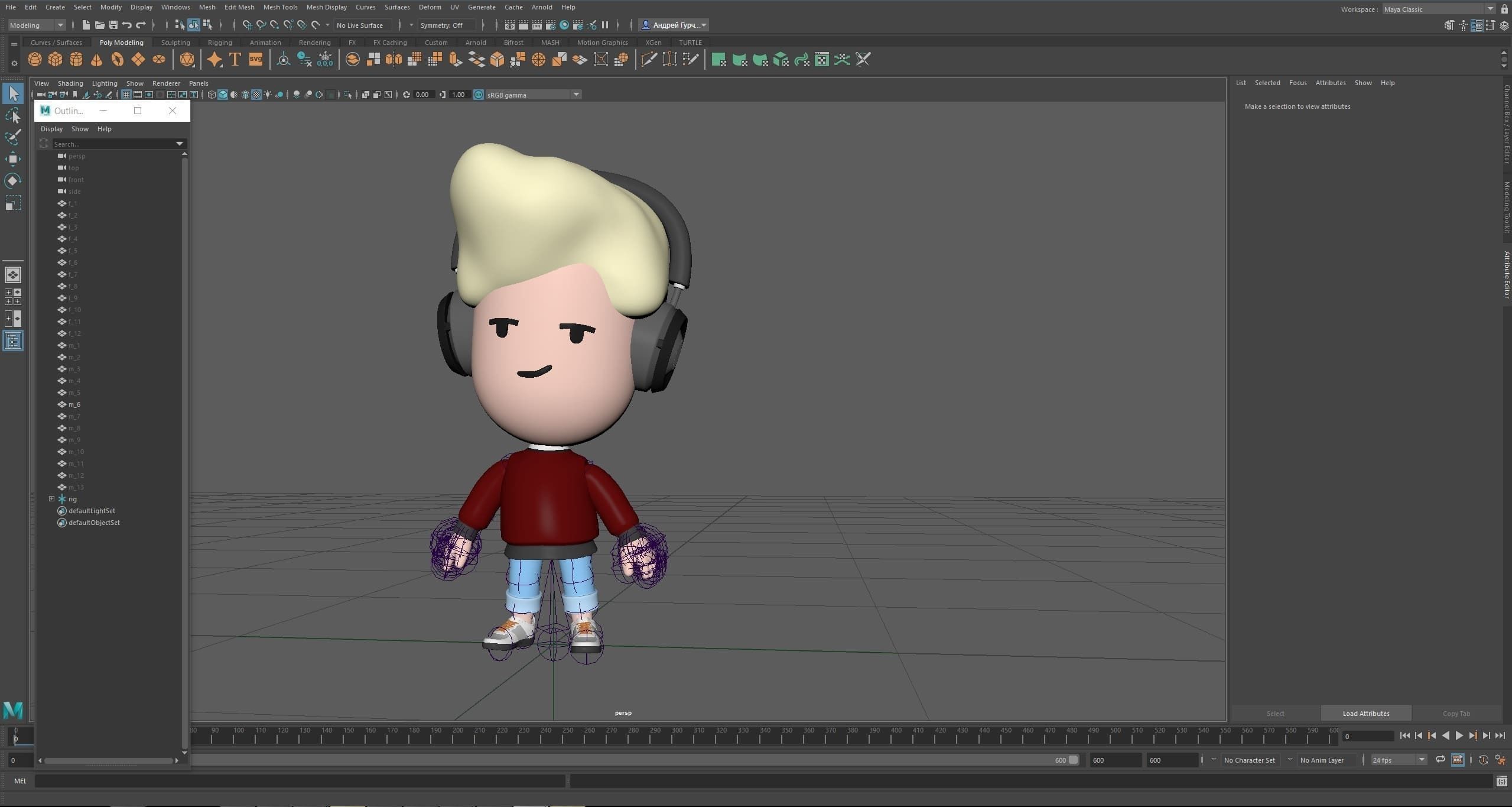Cute Characters Low-poly 3D model_22