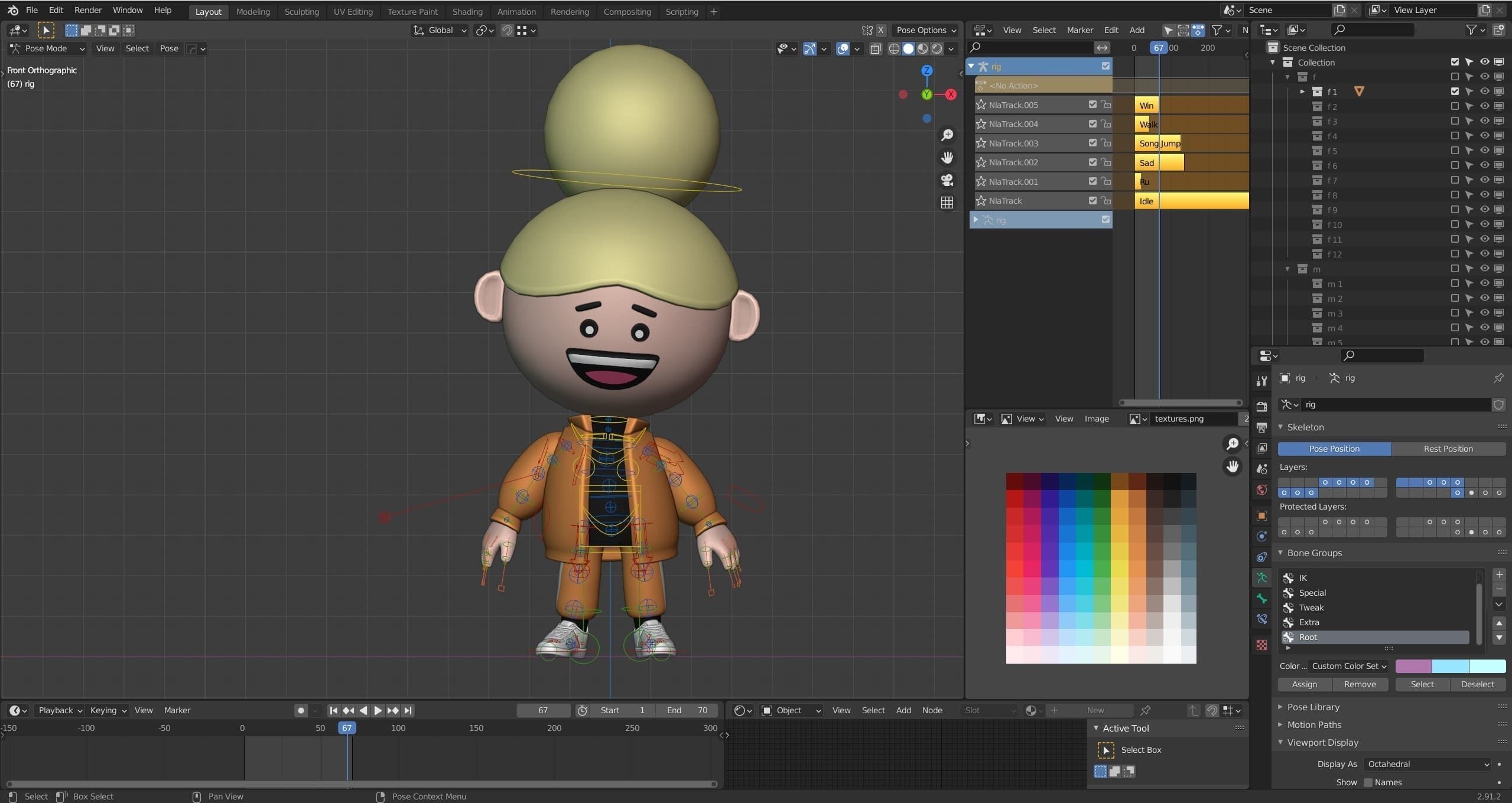 Cute Characters Low-poly 3D model_25