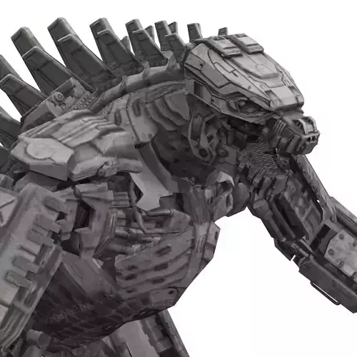 Mechagodzilla Rigged Model Low-poly 3D model