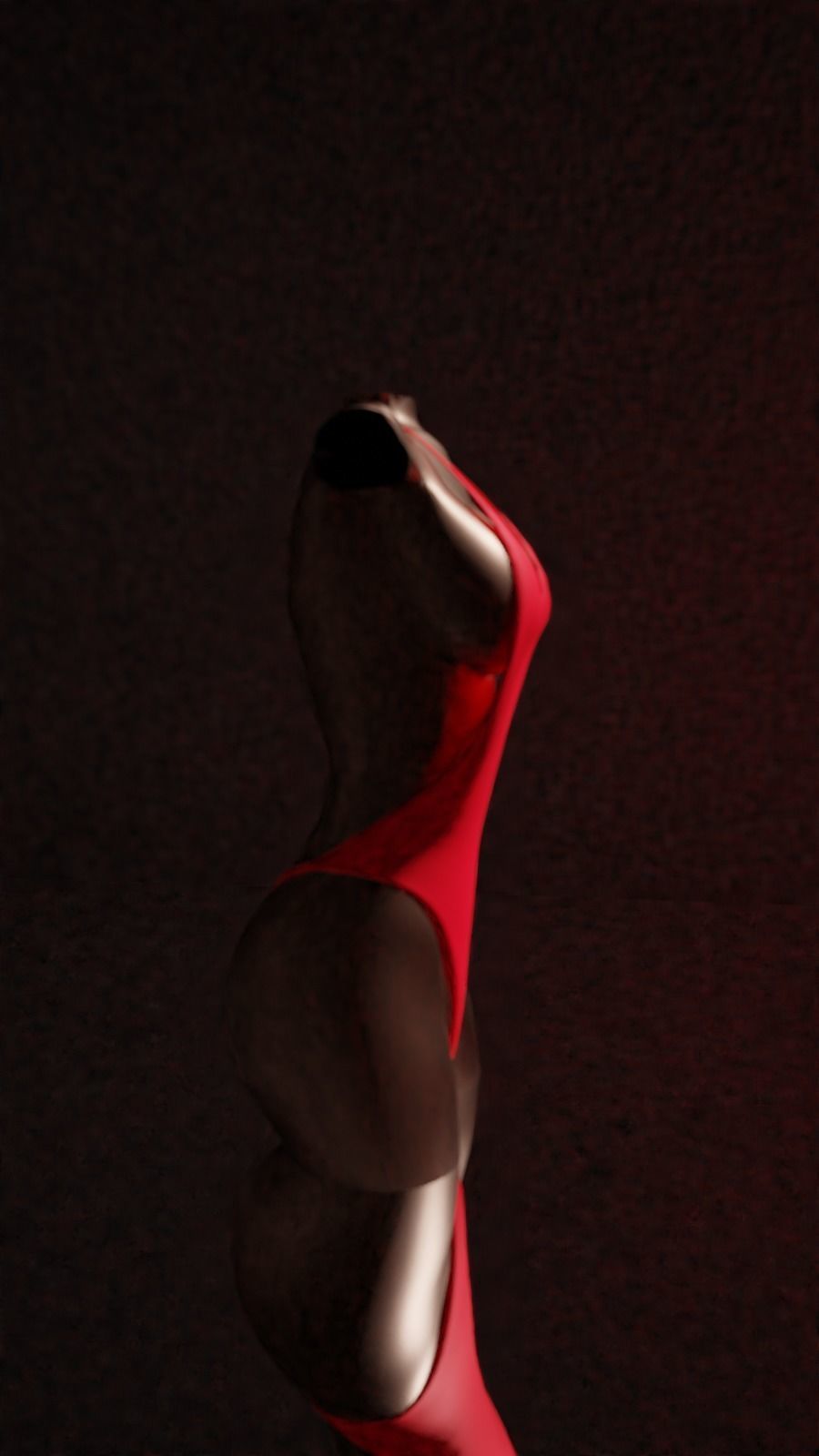 Sexy Swimsuit for Woman Low-poly 3D model_2