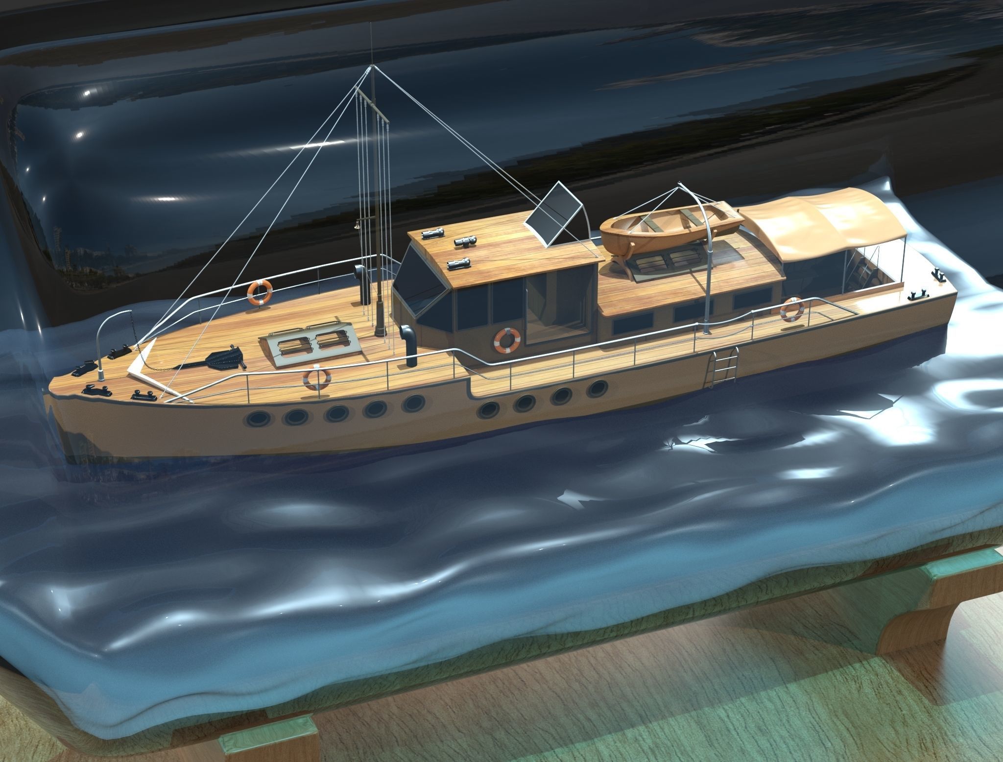 Ship in the Jar 3D model_1