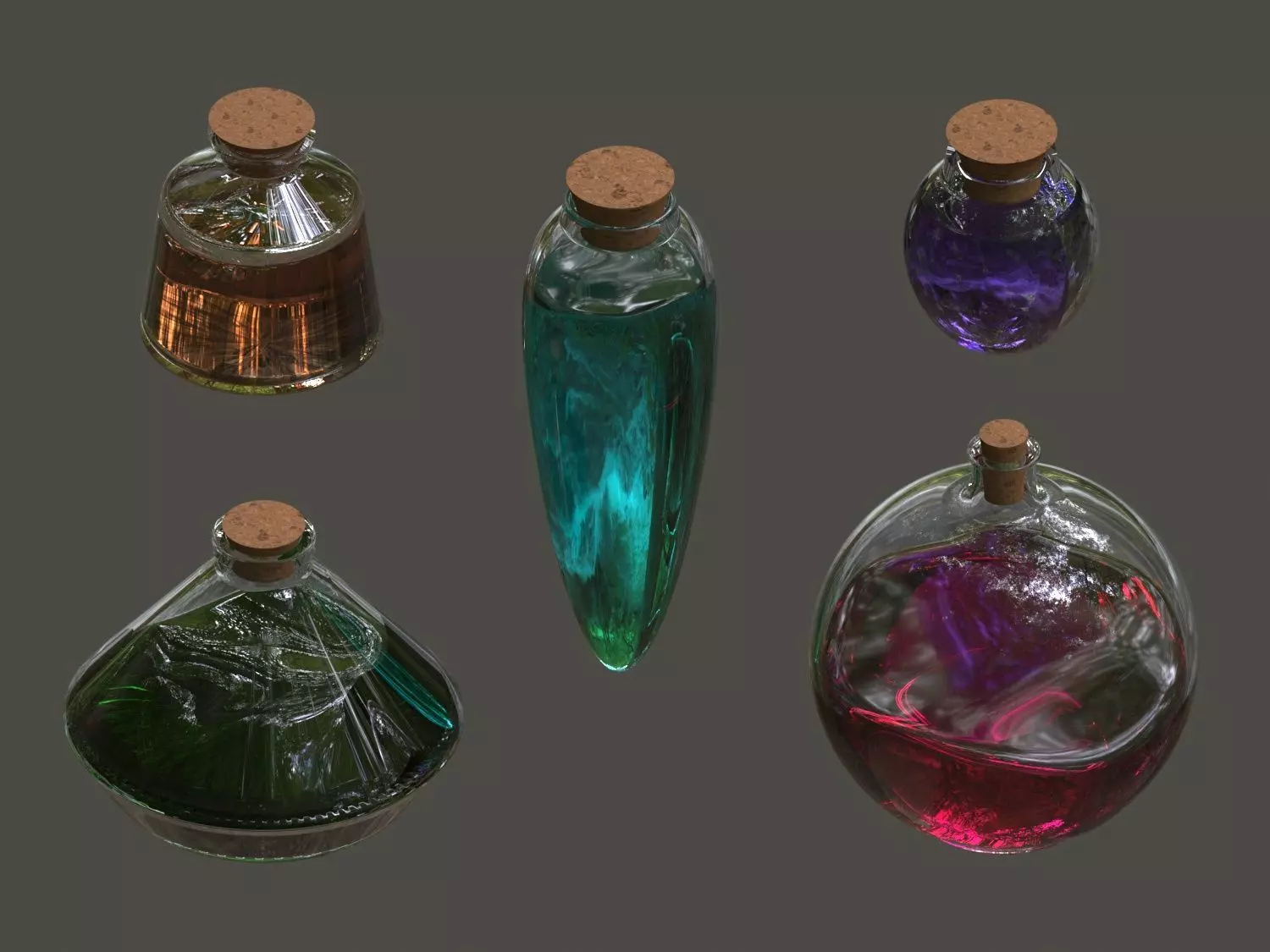 Potion Bottle 3D model_0