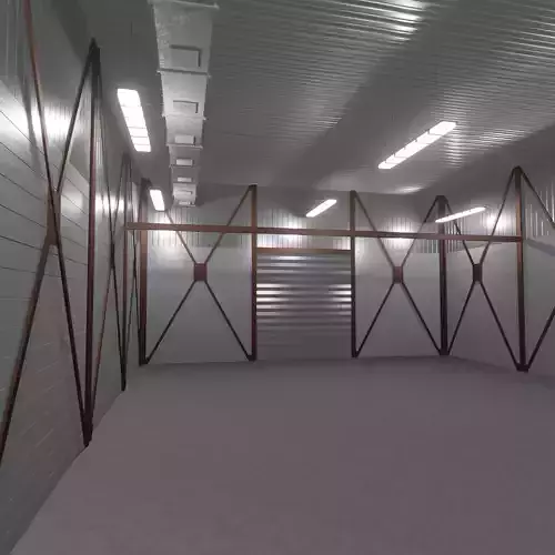 Car studio interior 3D model