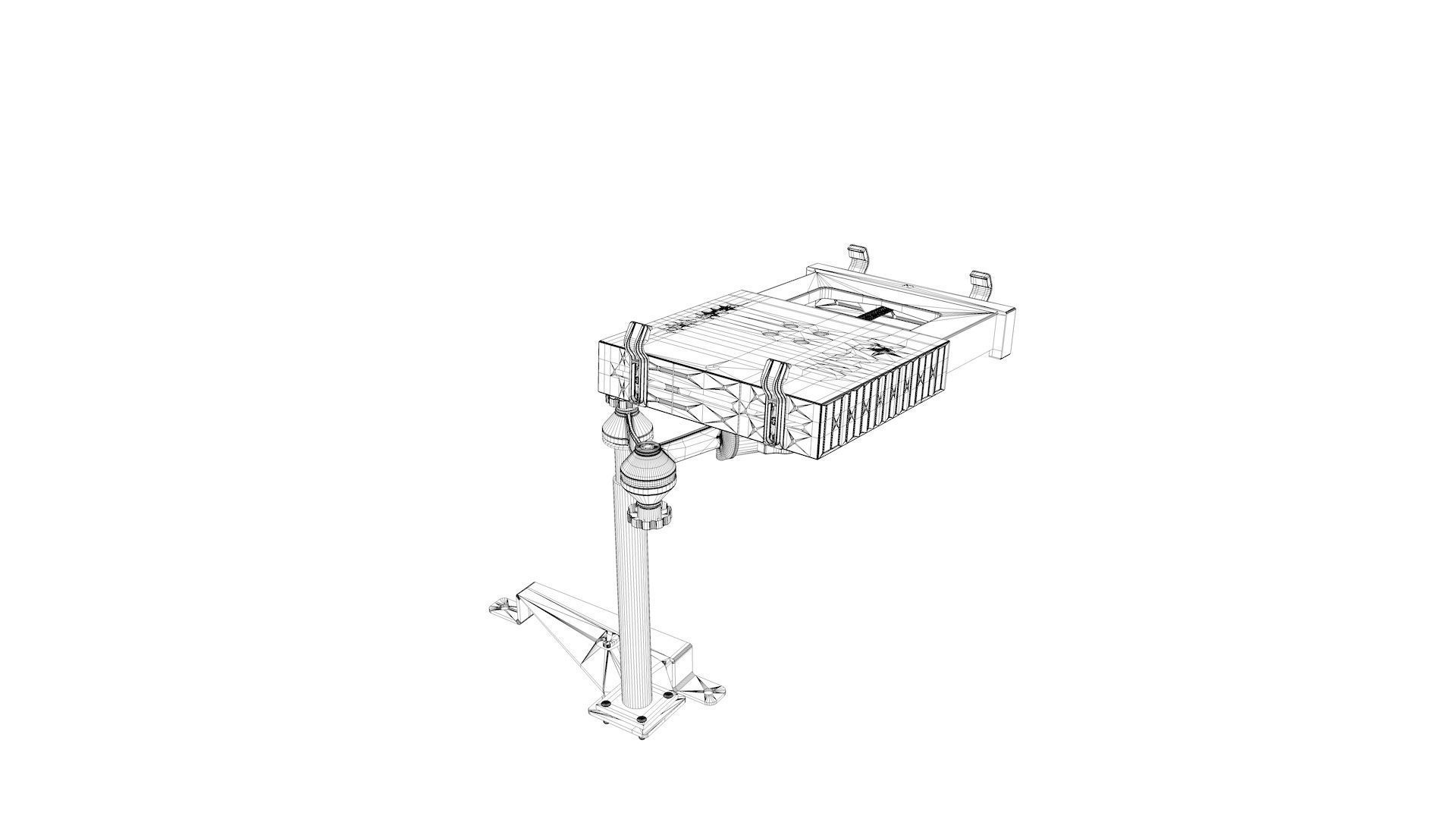 Laptop Holder Vehicle Base 3D model_30