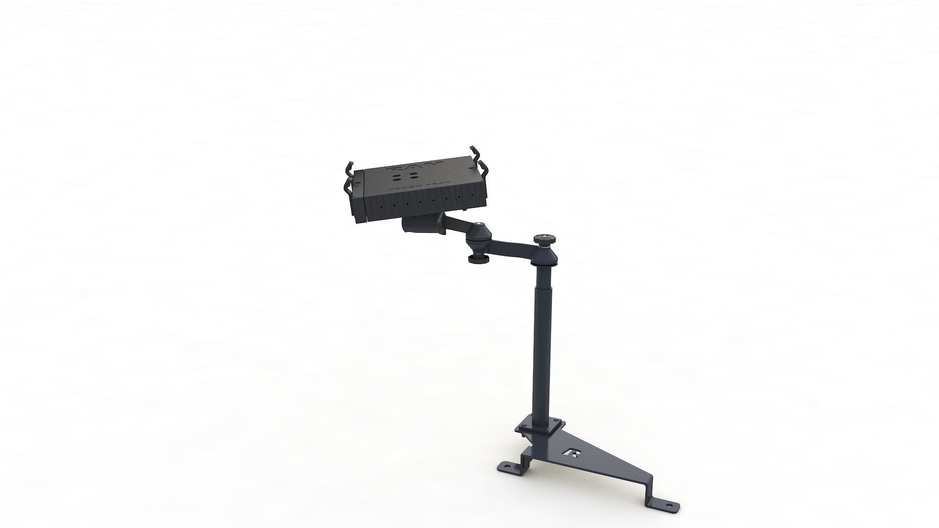 Laptop Holder Vehicle Base 3D model_9