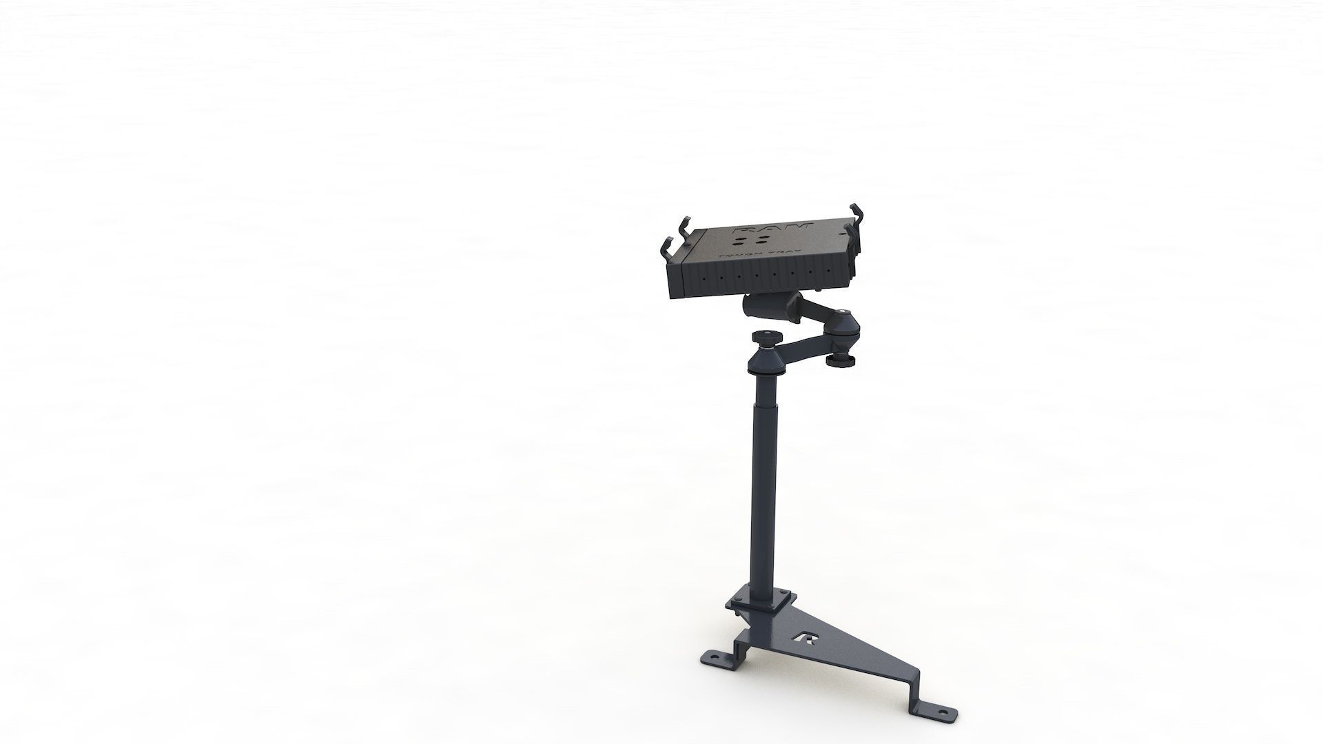 Laptop Holder Vehicle Base 3D model_6