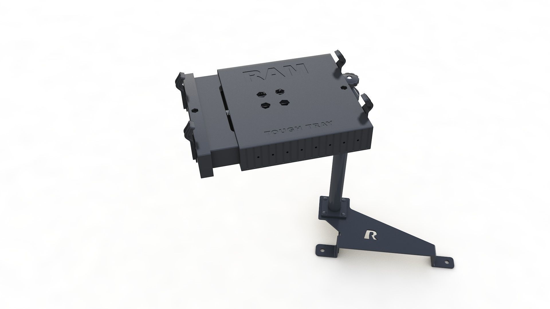 Laptop Holder Vehicle Base 3D model_25