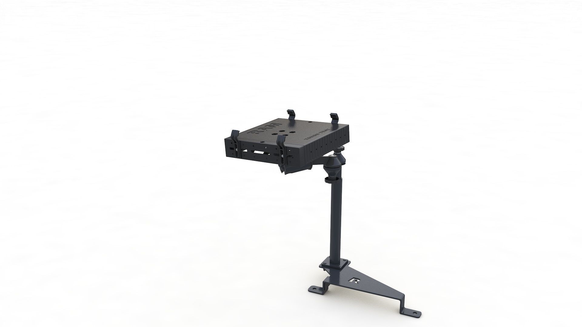 Laptop Holder Vehicle Base 3D model_12