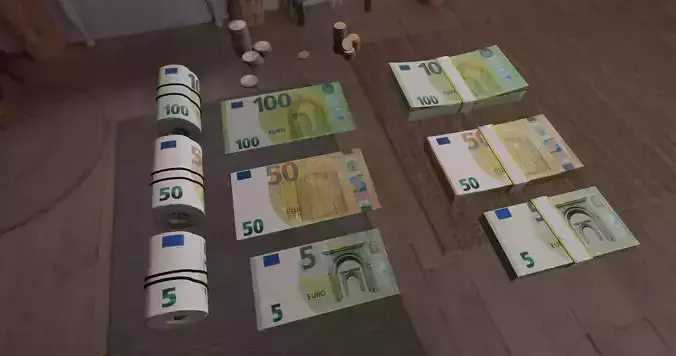 high res EURO money pack