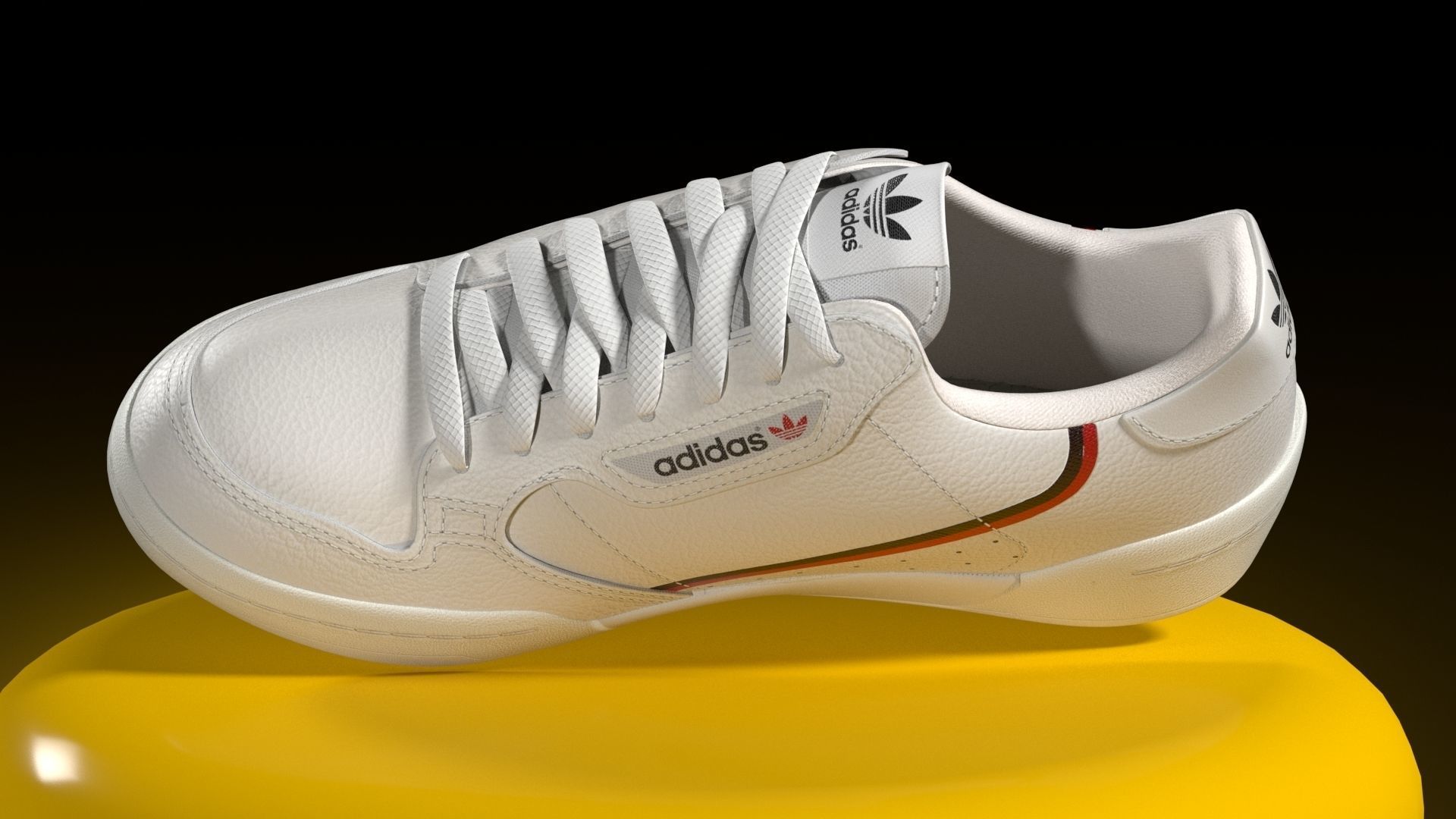 ADIDAS CONTINENTAL 80 Low-poly 3D model_16