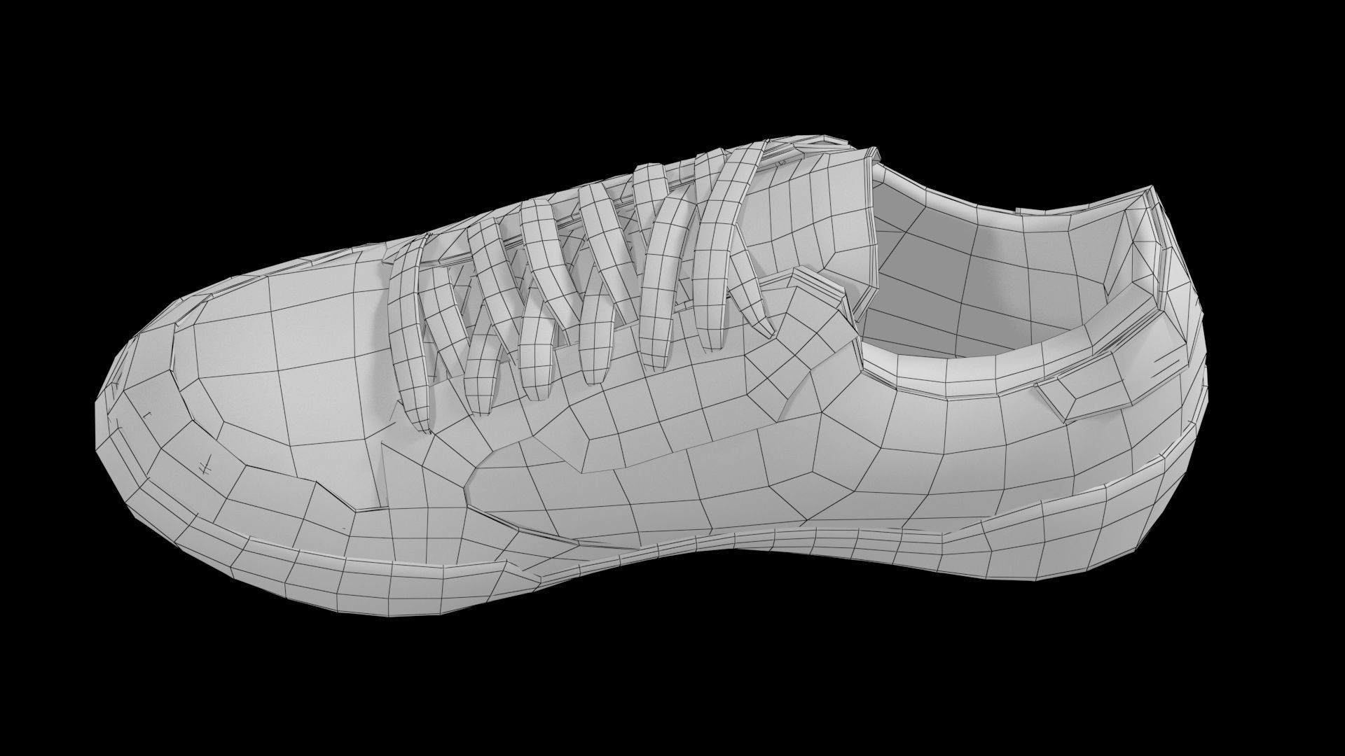 ADIDAS CONTINENTAL 80 Low-poly 3D model_17