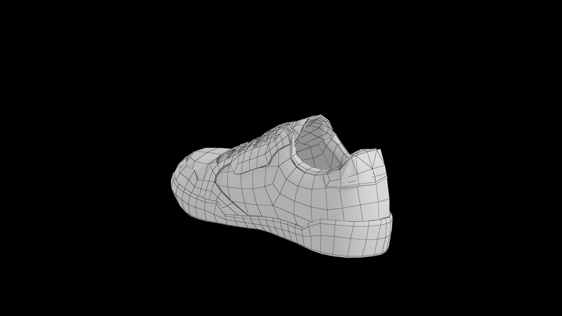 ADIDAS CONTINENTAL 80 Low-poly 3D model_9