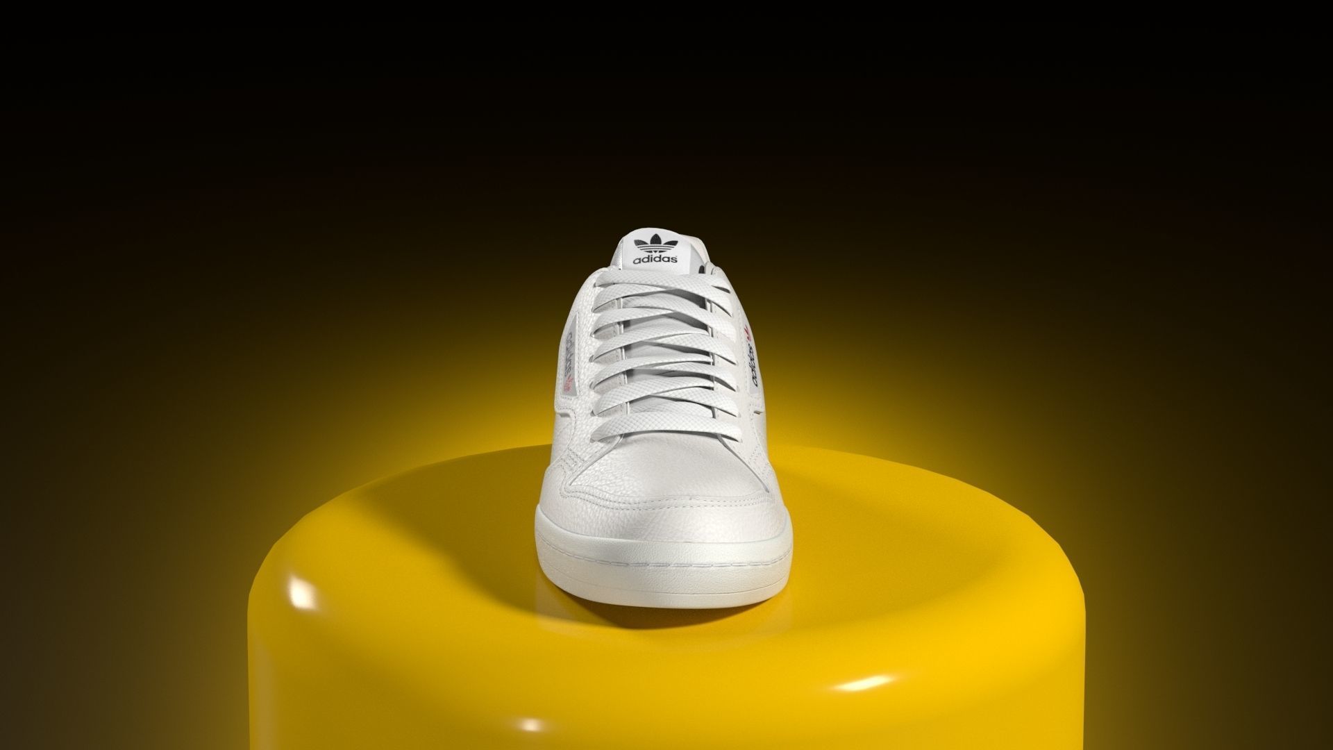 ADIDAS CONTINENTAL 80 Low-poly 3D model_12