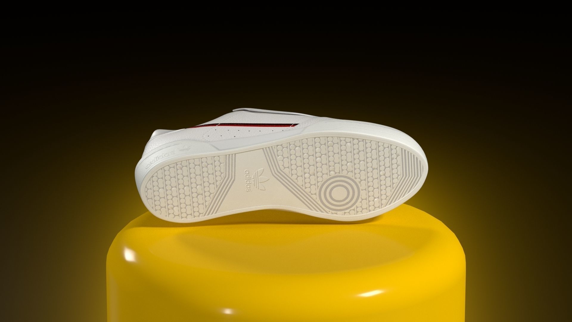 ADIDAS CONTINENTAL 80 Low-poly 3D model_14