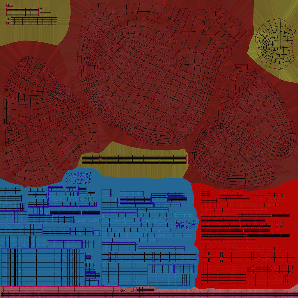 Digestive Organs with Anatomic Cut Low-poly 3D model_45