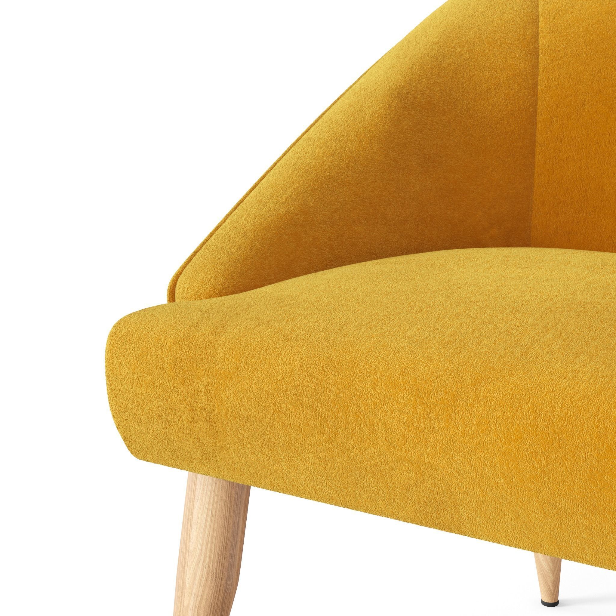 Armchair by Gio Ponti Low-poly 3D model_1