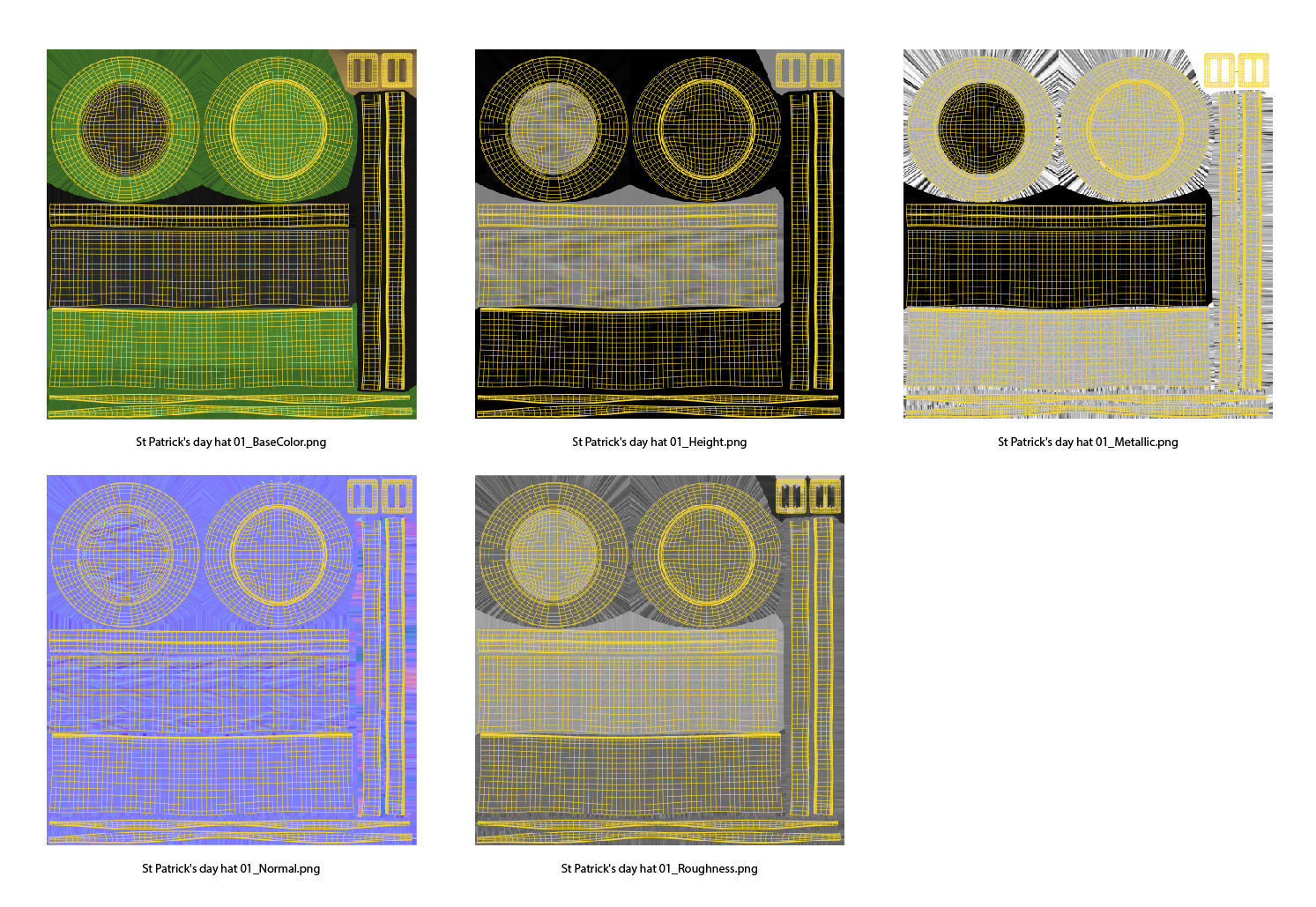 Saint Patricks day hat 3D model_10