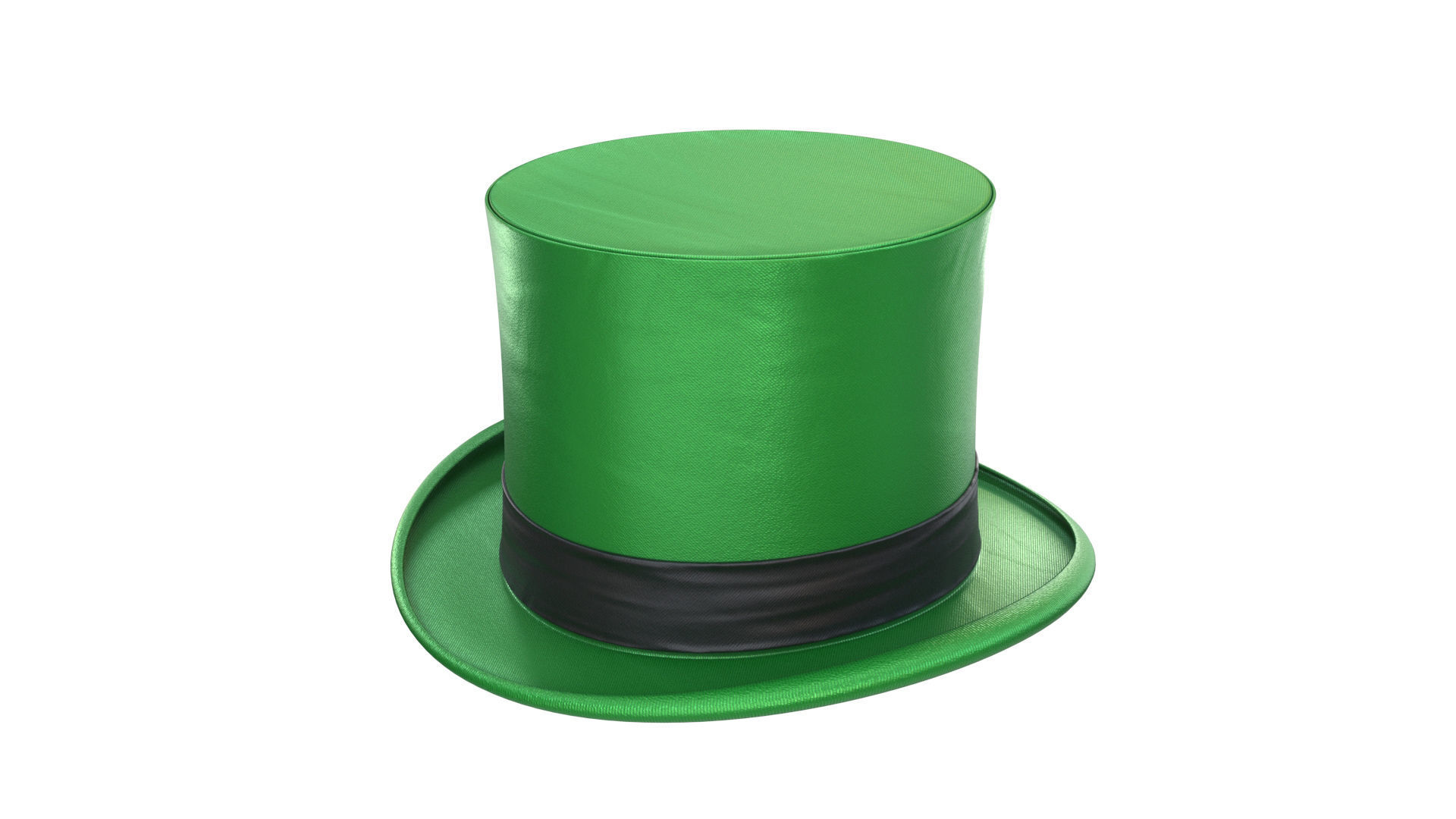 Saint Patricks day hat 3D model_4