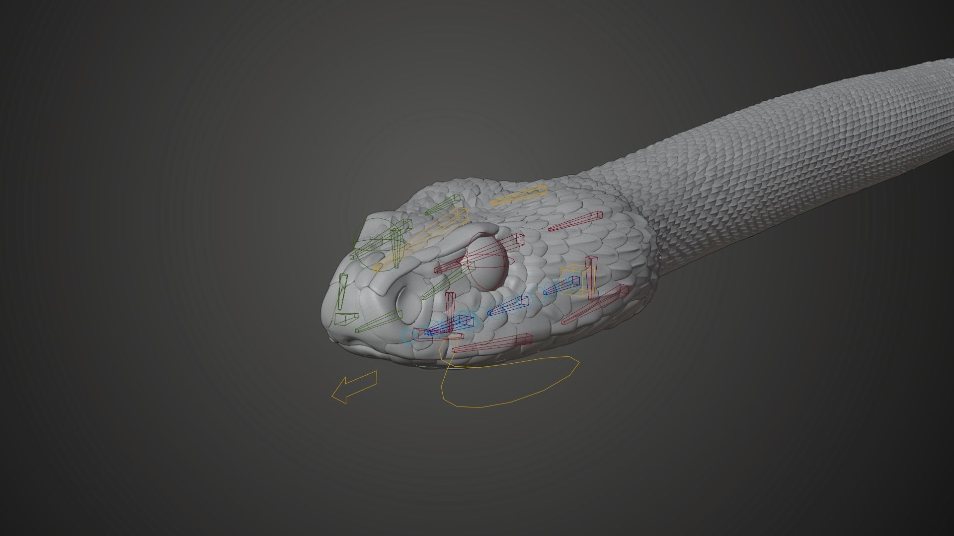 Palestine viper Animated VFX Grace 3D model_14