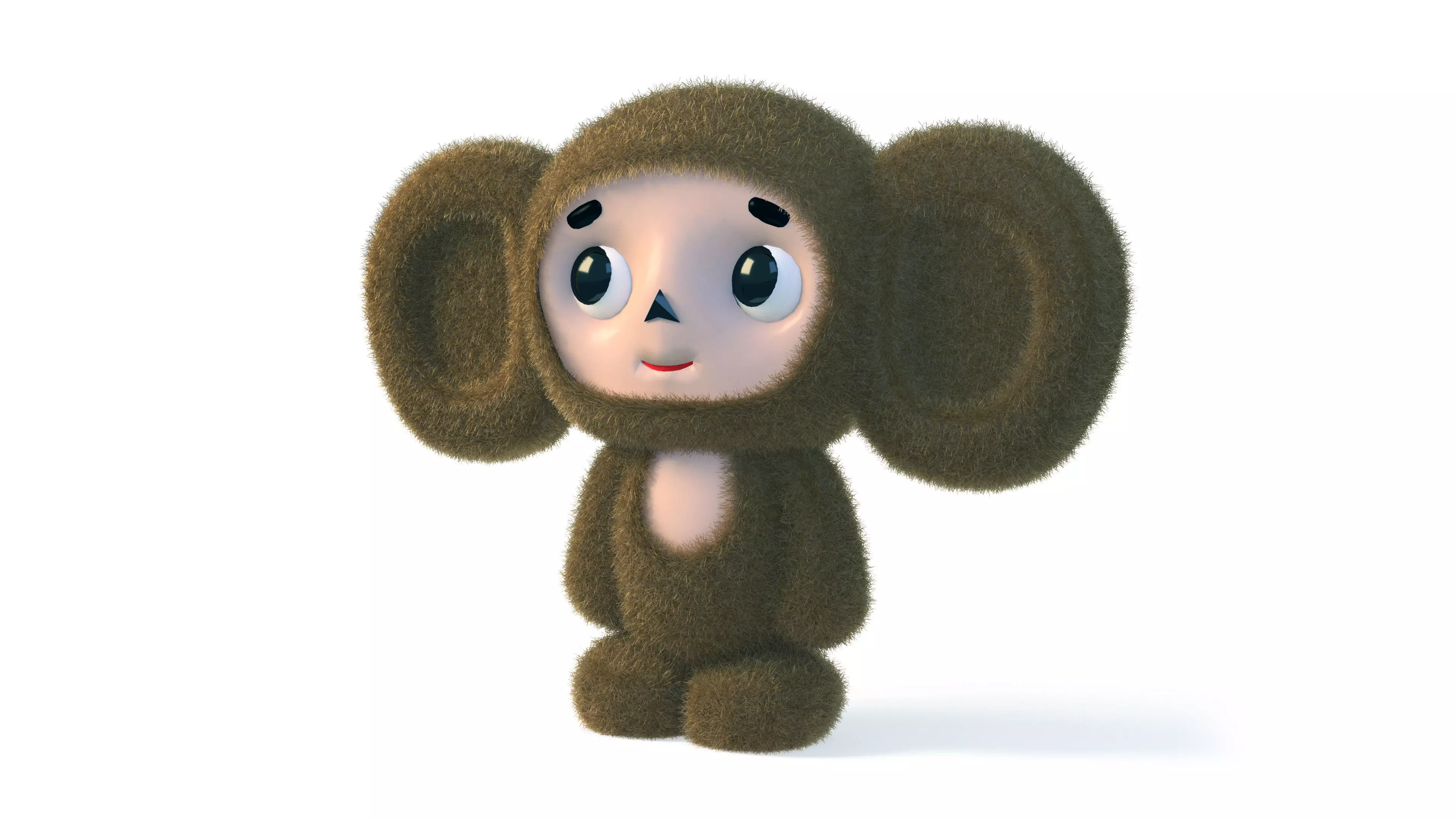 Cheburashka teddy bear animation 3D model