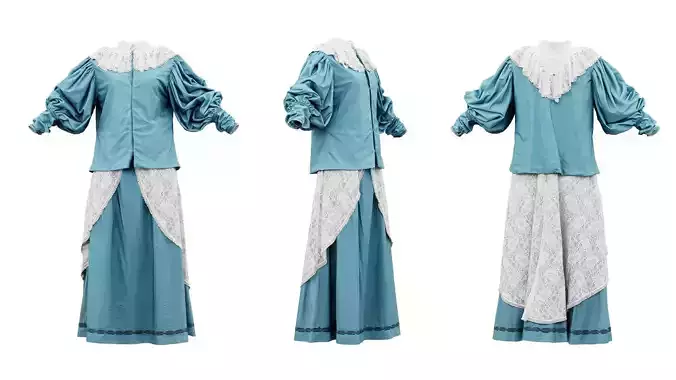 Lace Decorated Dress