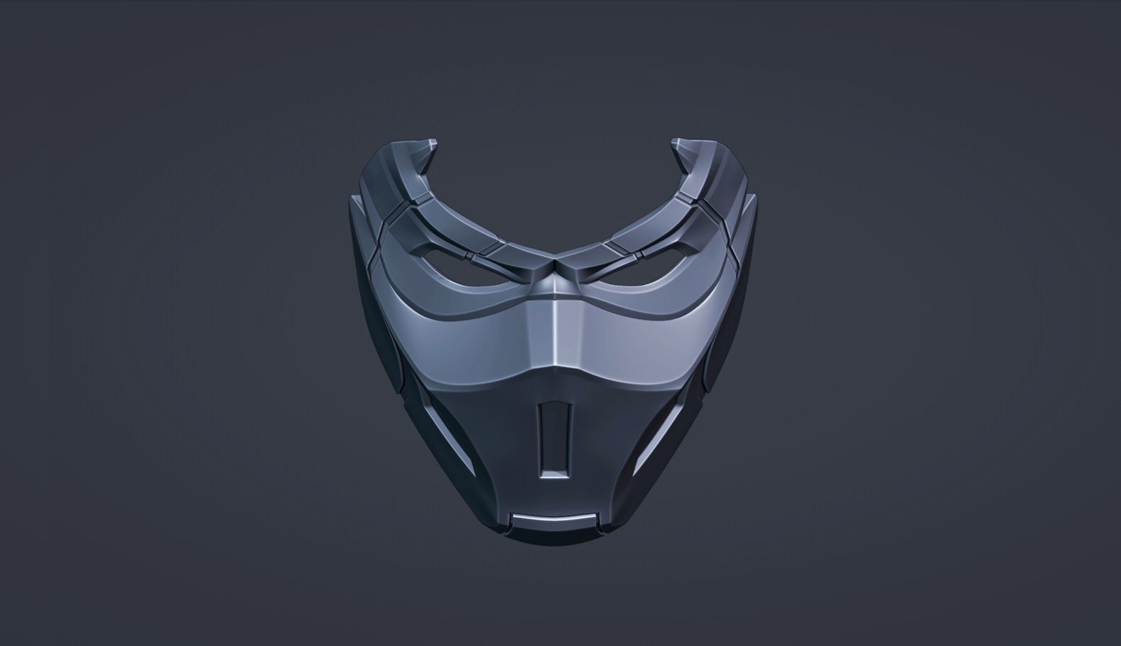Assassin Red Hood Mask 3D print model_4