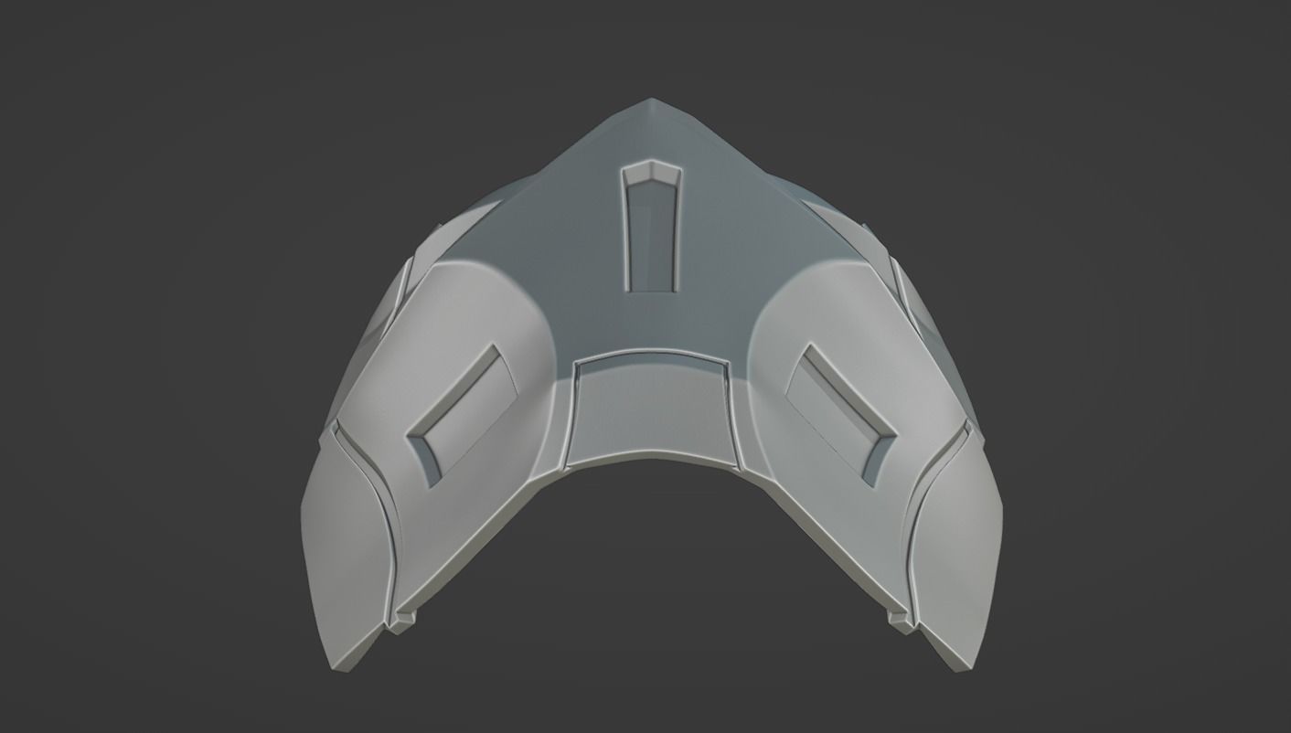 Assassin Red Hood Mask 3D print model_9