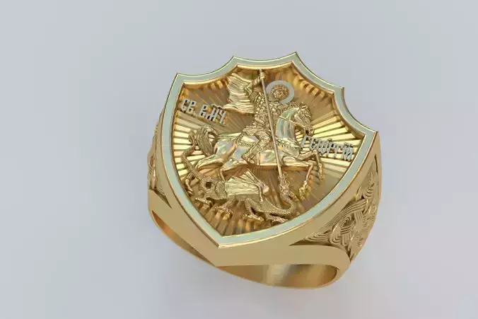 George the victorious  MENS ring 
