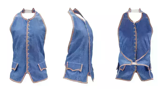 Heaven Vest Low-poly 3D model