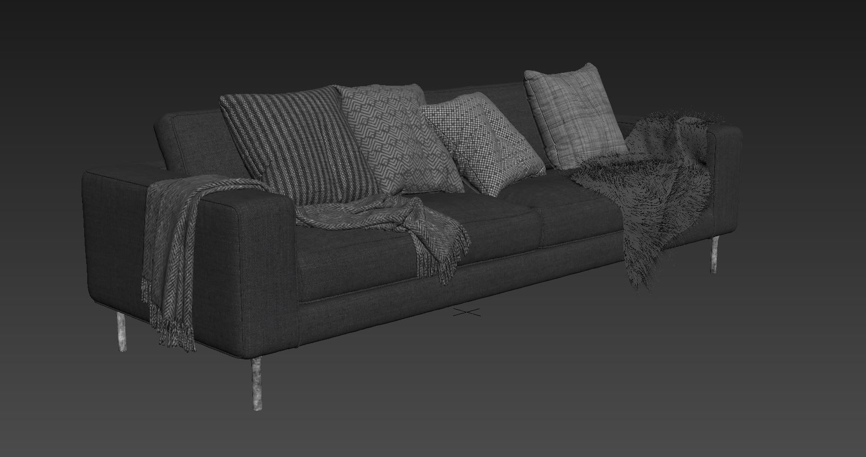 Neo 3 seater sofa by Bensen 3D model_9