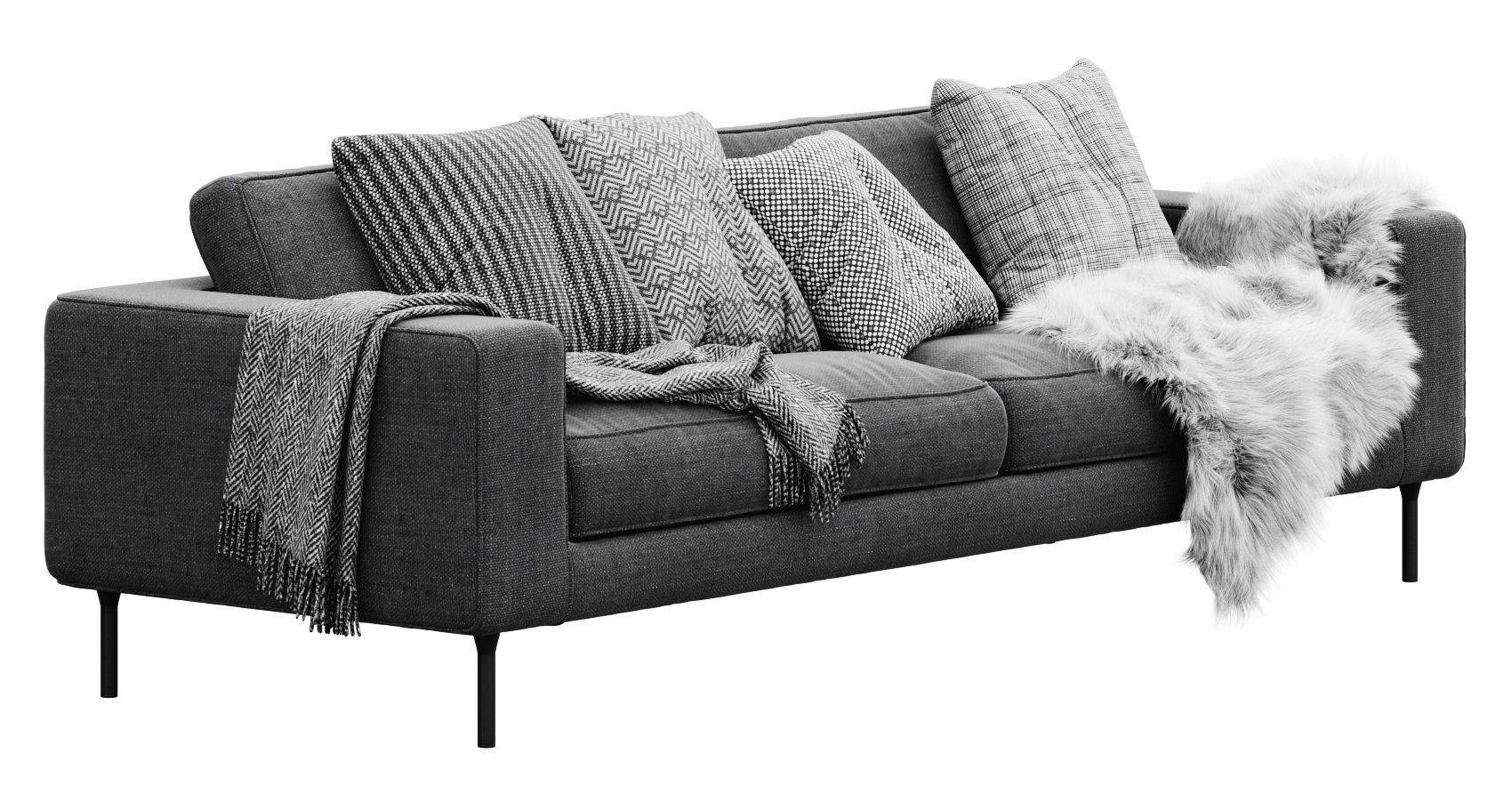 Neo 3 seater sofa by Bensen 3D model_4