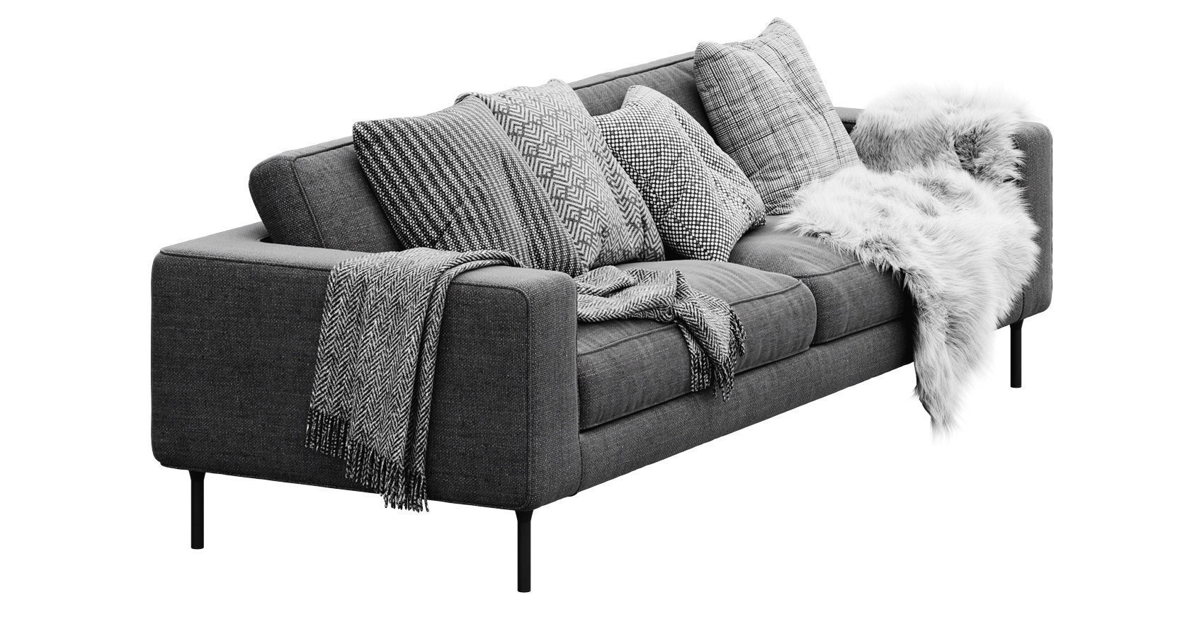 Neo 3 seater sofa by Bensen 3D model_7