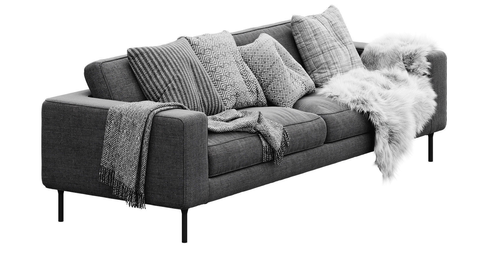 Neo 3 seater sofa by Bensen 3D model_8