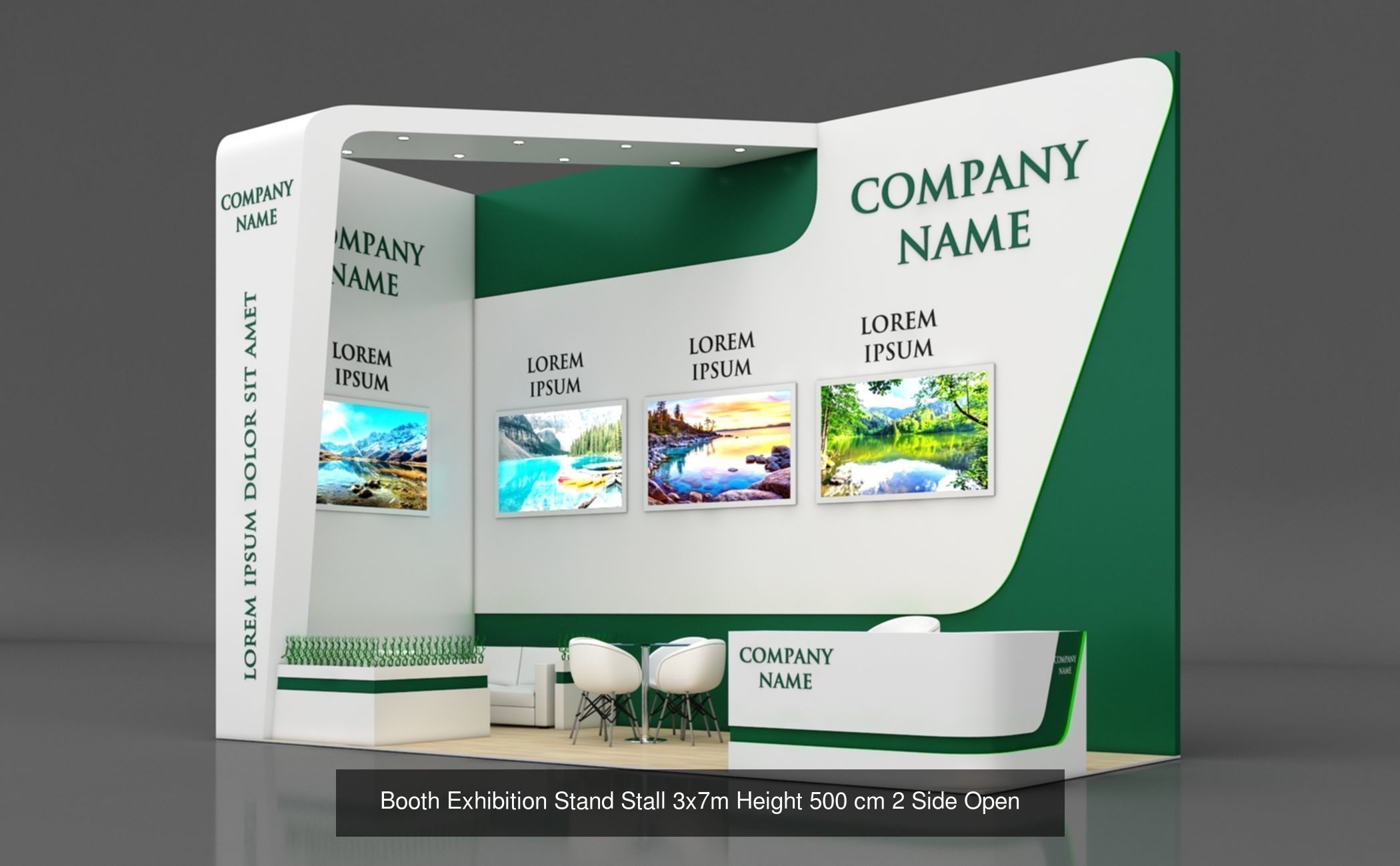 5 Exhibition Stand Stall Booth 3D model 3D Model Collection _3