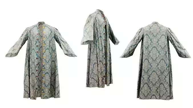 Flowerpot Robe Open Low-poly 3D model