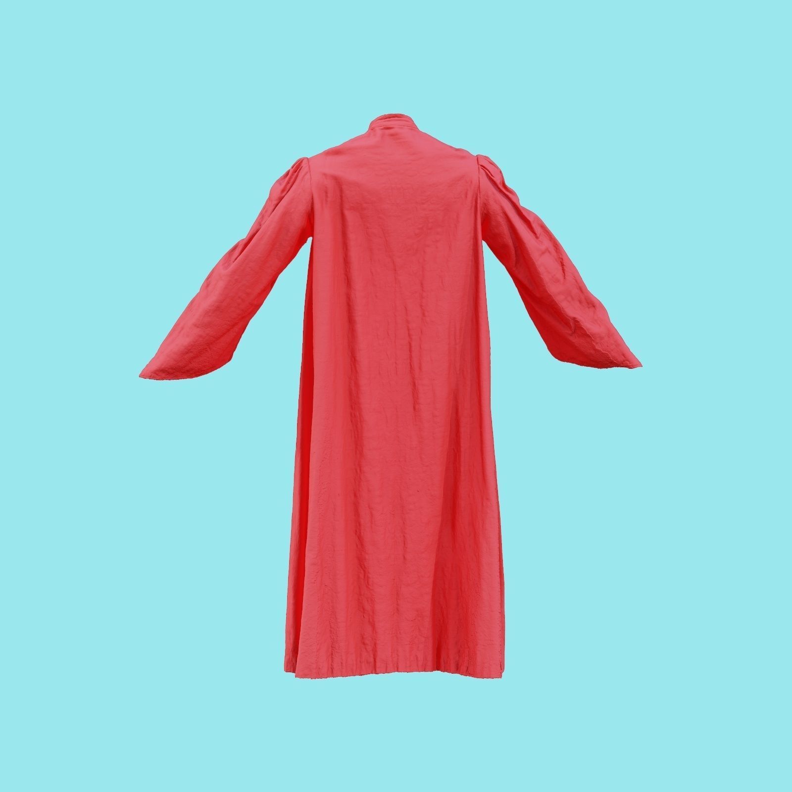 Flowerpot Robe Closed Low-poly 3D model_21