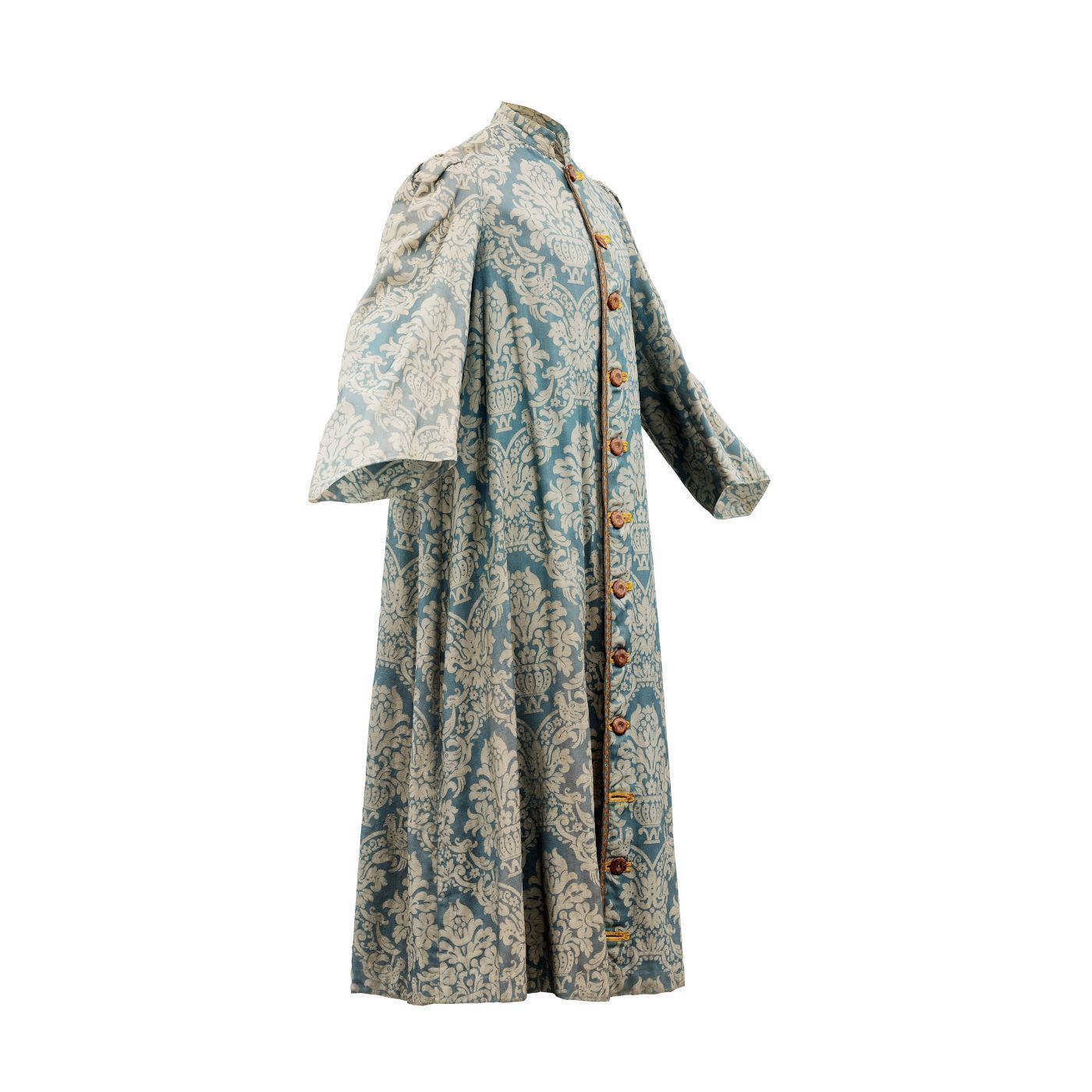 Flowerpot Robe Closed Low-poly 3D model_4