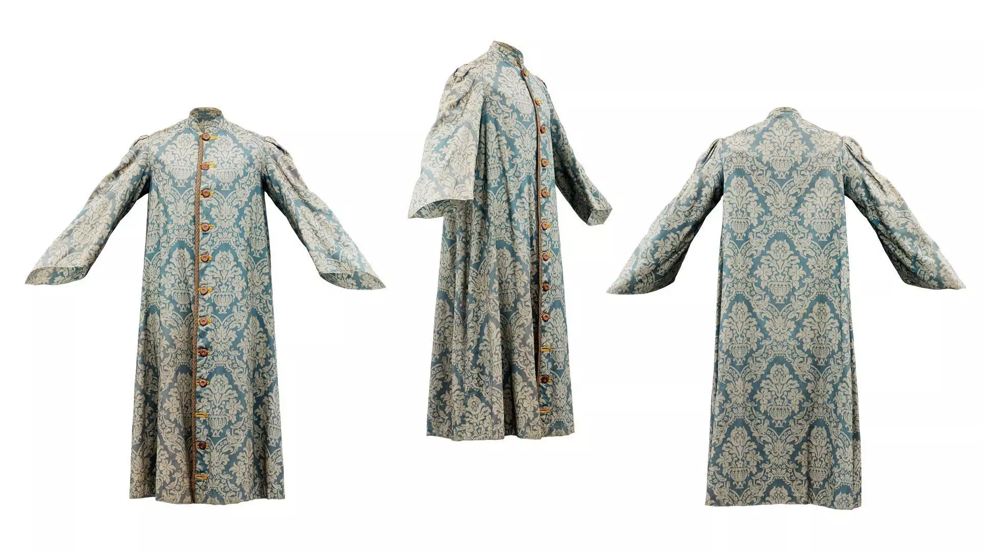 Flowerpot Robe Closed Low-poly 3D model_0