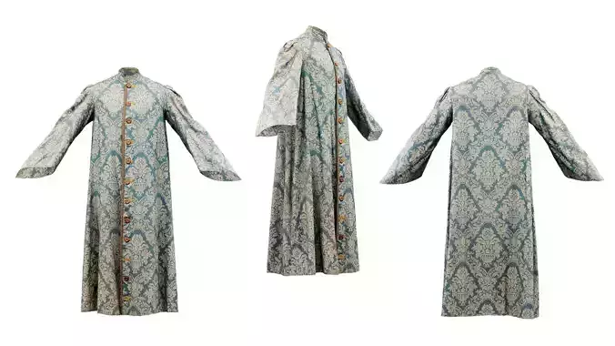 Flowerpot Robe Closed Low-poly 3D model