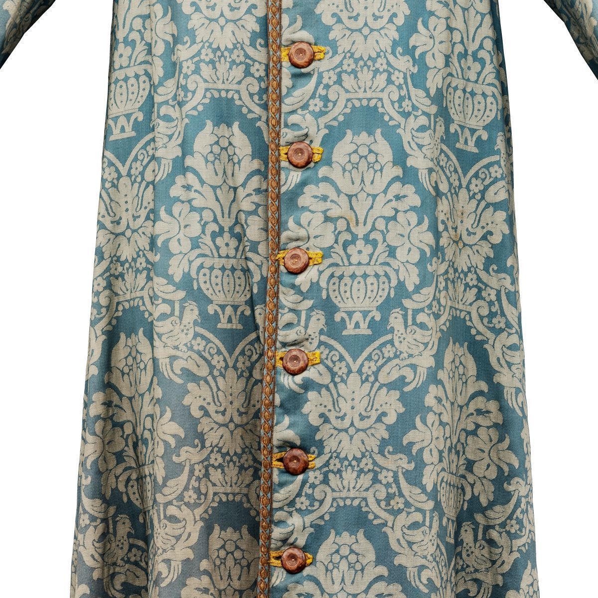 Flowerpot Robe Closed Low-poly 3D model_1