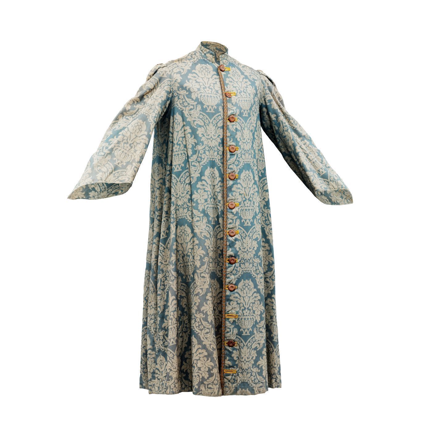 Flowerpot Robe Closed Low-poly 3D model_3