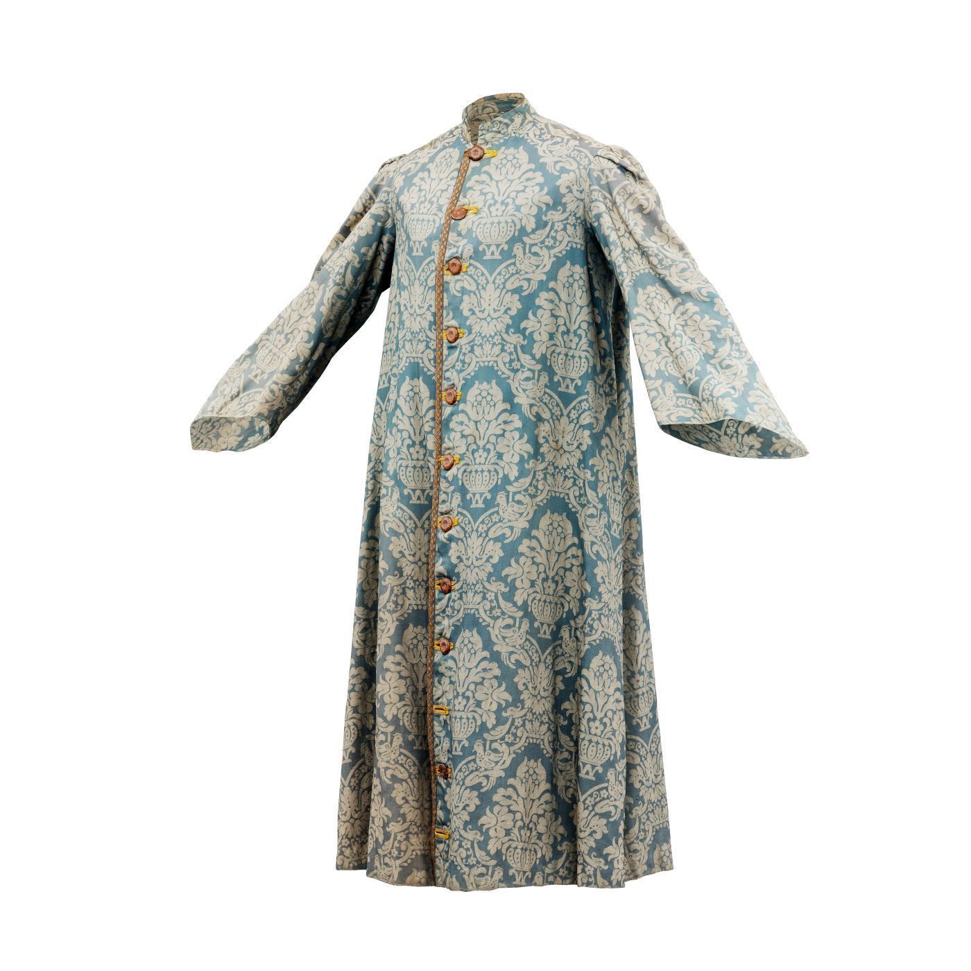 Flowerpot Robe Closed Low-poly 3D model_13