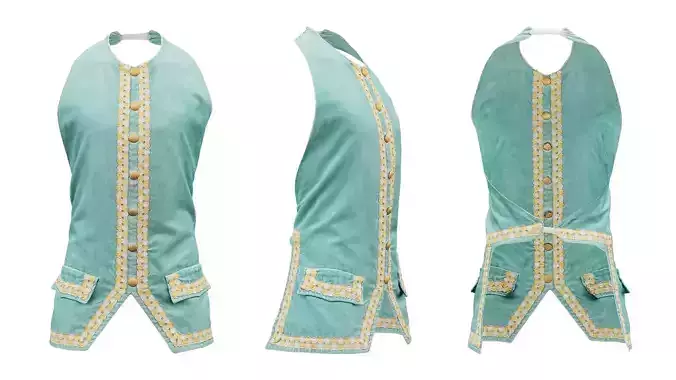 Flower Vest Low-poly 3D model