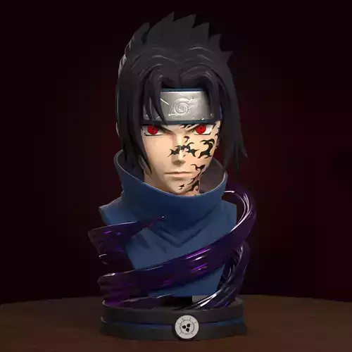 Sasuke Bust  3D print model