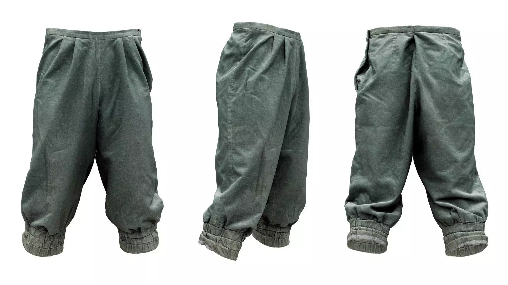 Flower Trousers Low-poly 3D model_0