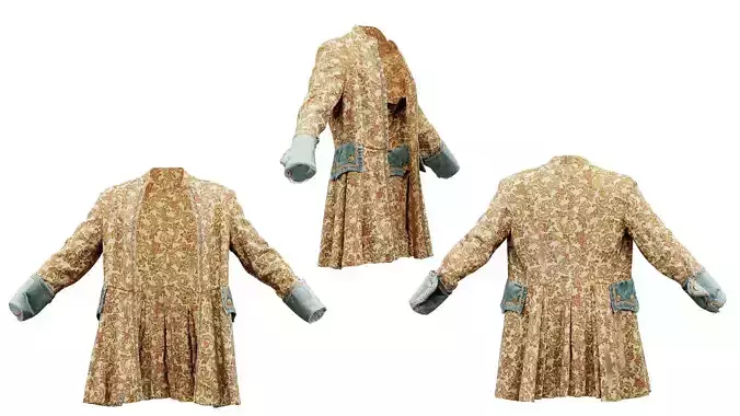 Flower Jacket Low-poly 3D model
