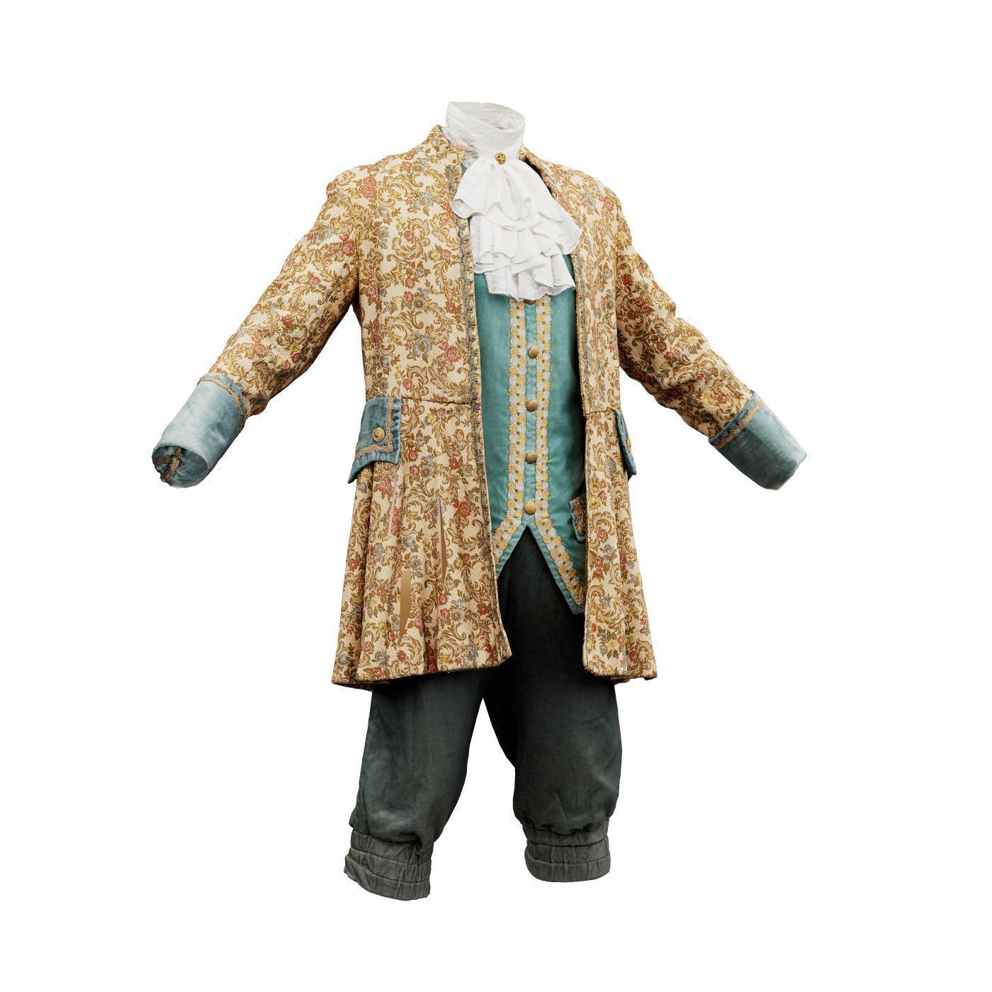 Flower Full Low-poly 3D model_3