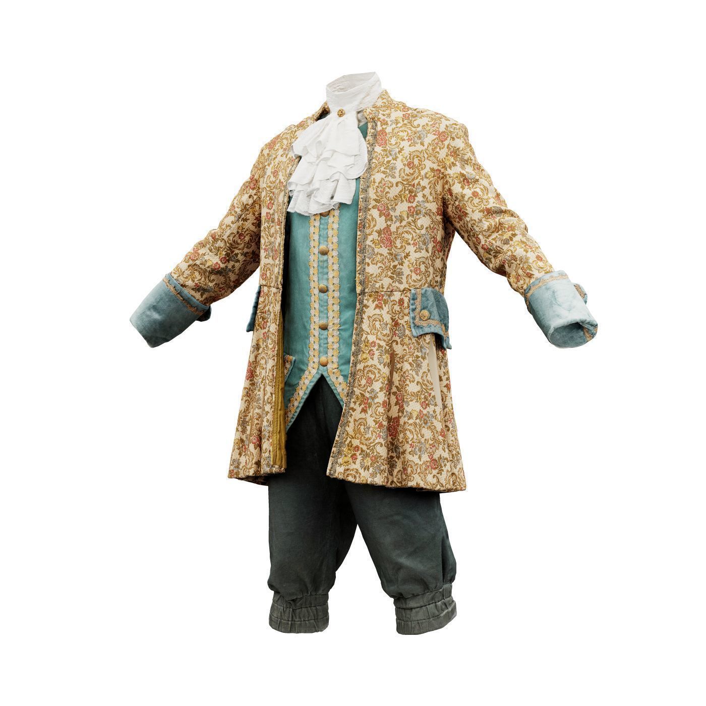 Flower Full Low-poly 3D model_13