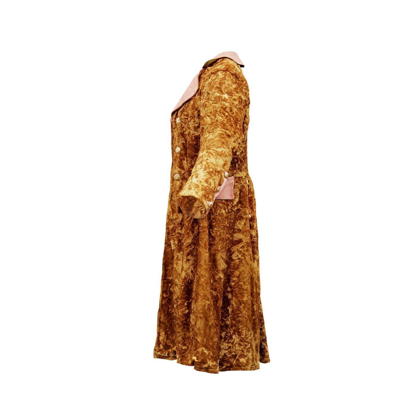 Felt Coat Low-poly 3D model_11