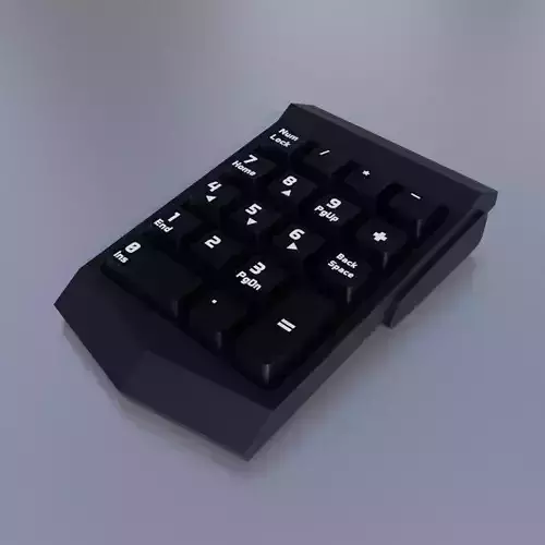 Numpad keyboard with numbers